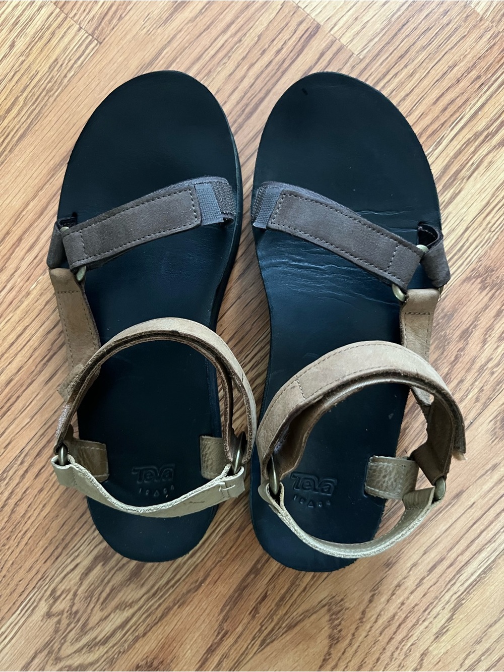 Women’s Teva Sandals 3-Tone Brown Straps